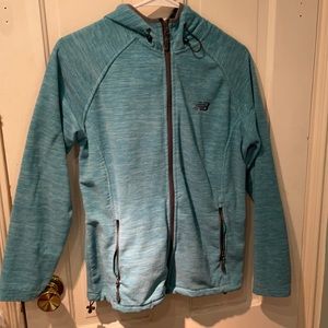 New balance teal fleece zip up